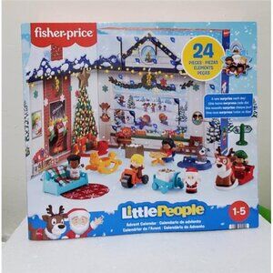 Fisher-Price Little People Advent Calendar 24 Pieces Holiday Playset Christmas